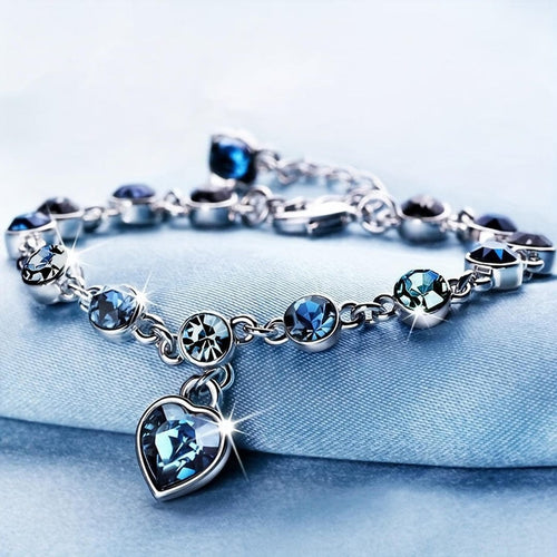 ChÃ©ri Sapphire Heart Bracelet