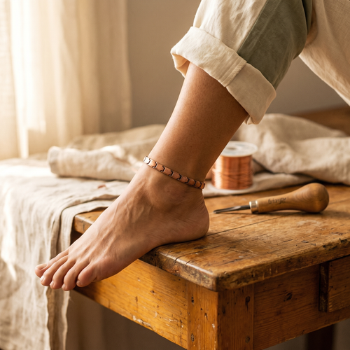 Copper Anklet by Vera's Shore