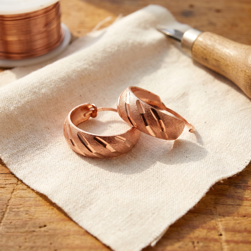 Vera's Vale Copper Dangle Earrings